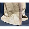 Image 4 : Fur Collared, Tan Belted Leather Coat With Fur Cuffs 