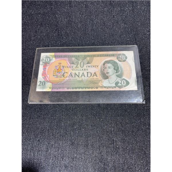 1969 Bank of Canada $20 Bill Crow-Bouey Serial 52645675378 Queen Elizabeth II