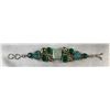 Image 7 : Stamped .925 Turquoise Gemstone Statement Necklace and Bracelet Set