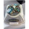 Image 9 : Stamped .925 Turquoise Gemstone Statement Necklace and Bracelet Set