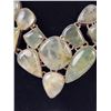 Image 4 : Stamped.925 Prehnite Gemstone Necklace