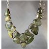 Image 5 : Stamped.925 Prehnite Gemstone Necklace