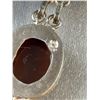 Image 6 : Stamped .925 Carnelian Necklace, Bracelet, Pendant and Earrings Set