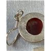 Image 8 : Stamped .925 Carnelian Necklace, Bracelet, Pendant and Earrings Set