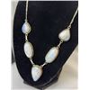 Image 3 : Stamped 925 Jewellery Lot with Moonstone Necklace, Bracelets, Pendant, and Earrings