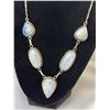 Image 4 : Stamped 925 Jewellery Lot with Moonstone Necklace, Bracelets, Pendant, and Earrings