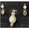 Image 5 : Stamped 925 Jewellery Lot with Moonstone Necklace, Bracelets, Pendant, and Earrings