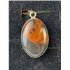 Image 7 : Stamped .925 Mahogany Obsidian Jewelry Set: Necklace, Bracelet, Pendant, Earrings