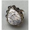 Image 10 : Stamped .925 Silver Dendritic Agate Jewelry Set: Necklace, Two Bracelets, Rings, Pendant