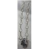 Image 7 : Stamped .925 Silver Dendritic Agate Jewelry Set: Necklace, Two Bracelets, Rings, Pendant