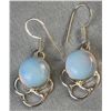 Image 3 : Stamped .925 Opalite Jewelry Set With Necklace, Earrings, and Pendant