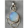 Image 4 : Stamped .925 Opalite Jewelry Set With Necklace, Earrings, and Pendant