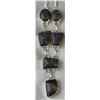 Image 7 : Stamped .925 Mosaic Jasper Jewelry Set with Necklace, Bracelet, and Earrings