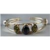 Image 3 : Stamped .925 Peridot, Black Onyx, Moonstone & Aurora Green Amber Jewellery Set