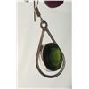 Image 9 : Stamped .925 Peridot, Black Onyx, Moonstone & Aurora Green Amber Jewellery Set