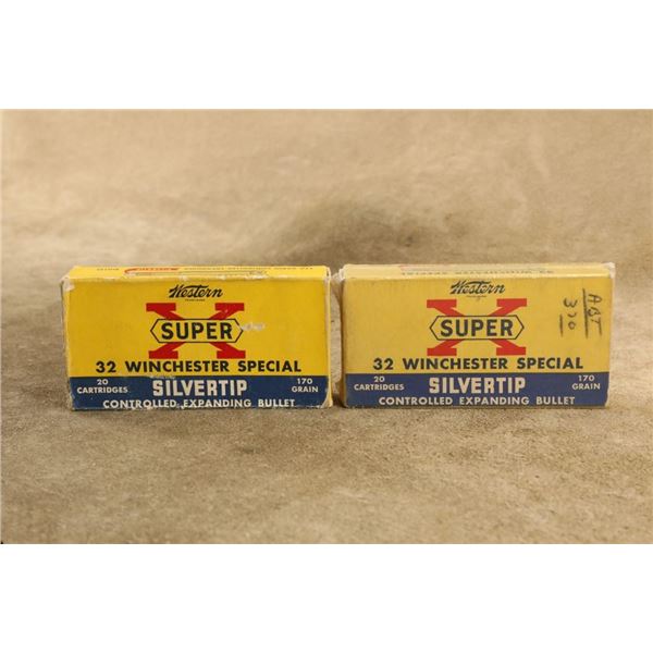 Winchester Super-x .32 Winchester Special 170gr Silvertip Ammo, 40 Rounds Sealed Boxes