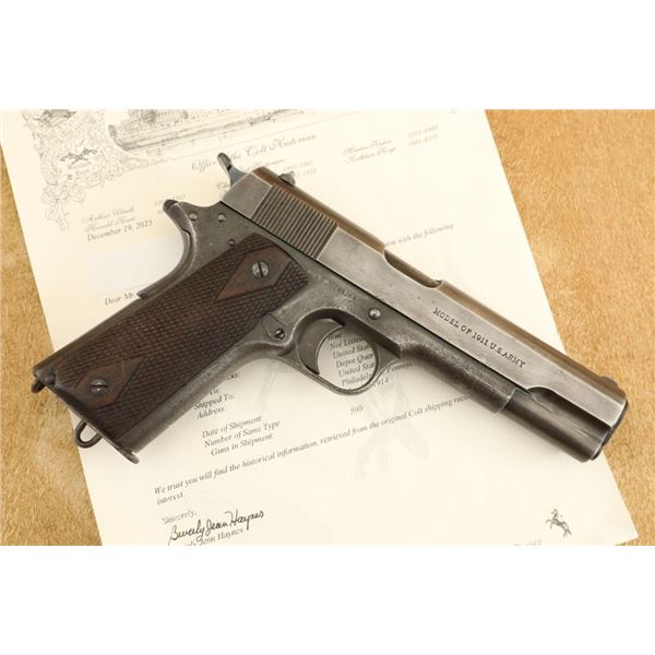 Pre-wwi Usmc Colt Model Of 1911 U.S. Army .45 Acp Military Semi-automatic Pistol, 1914 C&r