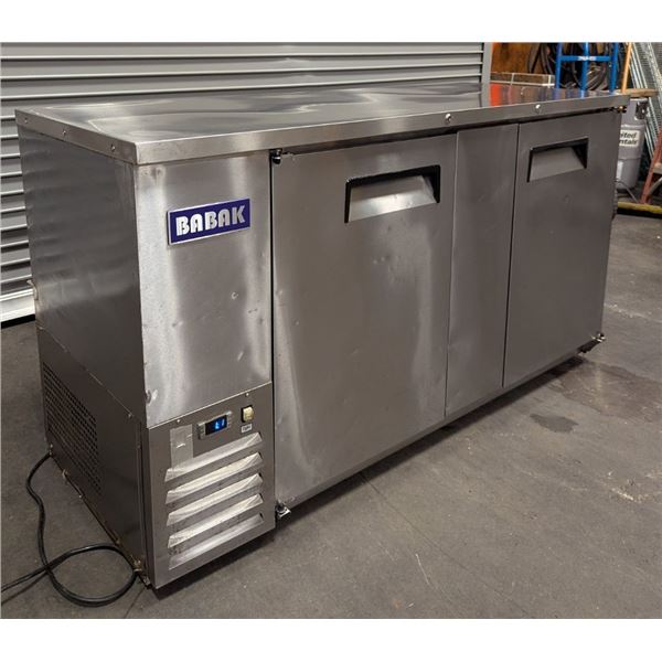 Babak MBB69 68" Double Swing Door Back Bar Cooler