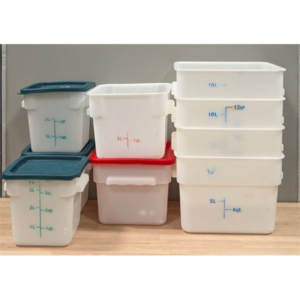 Various Sizes of  Food Storage Containers - Lot of 13pcs