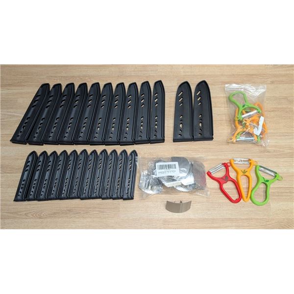 Knife & Finger Guards & Peelers - Lot of 42pcs