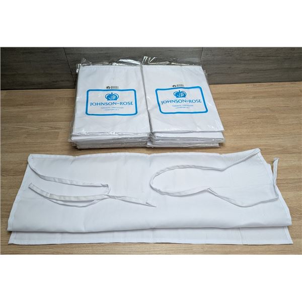 Johnson Rose White Aprons - Lot of 18