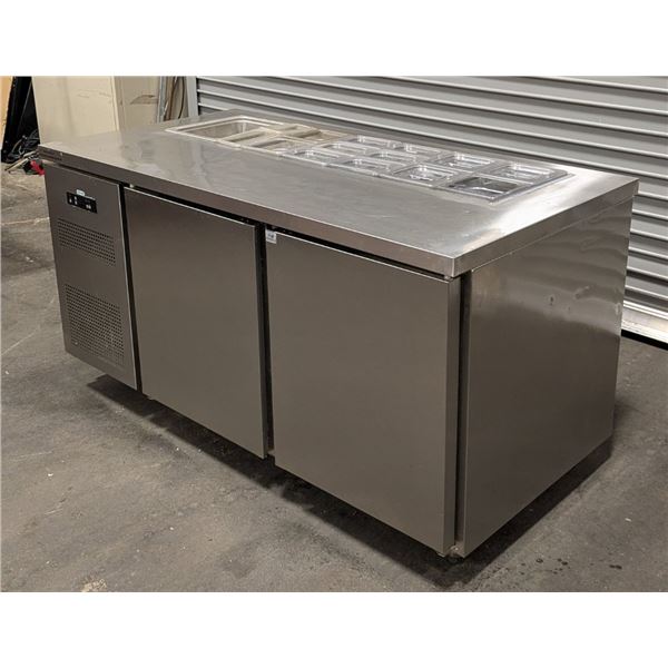 59" Stainless Steel Refrigerated Sandwich/Salad Prep Table