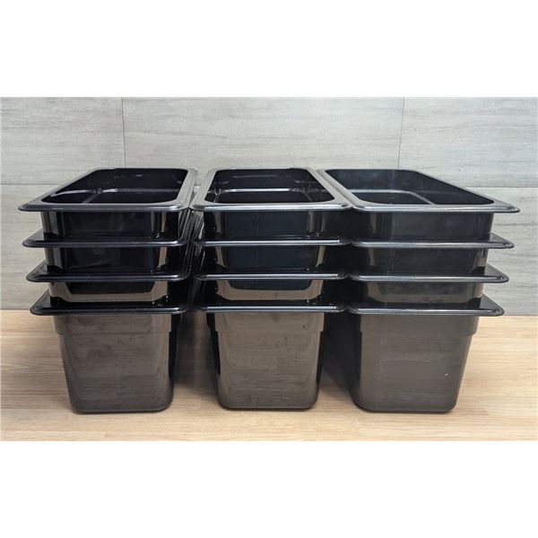 Cambro 1/3 Size 6" Polycarbonate Food Pans - Lot of 12