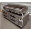 Image 3 : Royal 60" Radiant Gas Charbroiler & Avantco 72" Four Drawer Chef Base