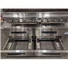 Image 9 : Royal 60" Radiant Gas Charbroiler & Avantco 72" Four Drawer Chef Base