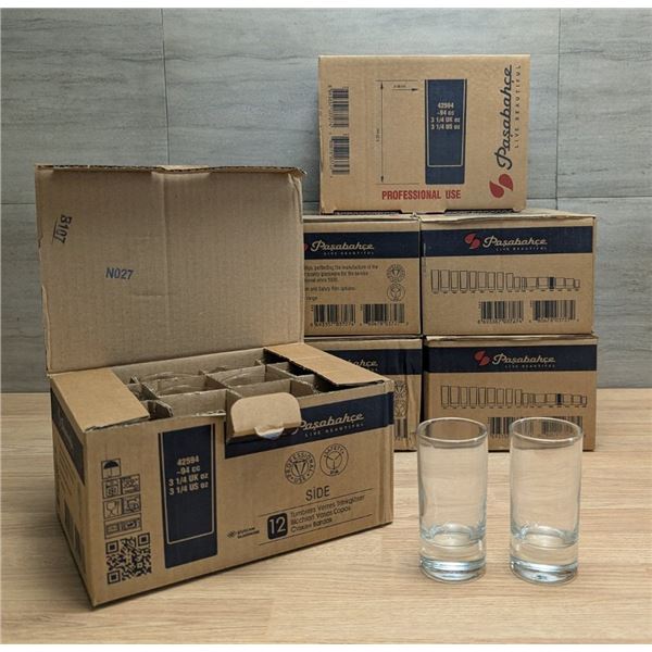 Side-Heavy Sham Whisky Glasses 3.2oz/95ml, Browne PG42594 - Lot of 72 (6 Cases)