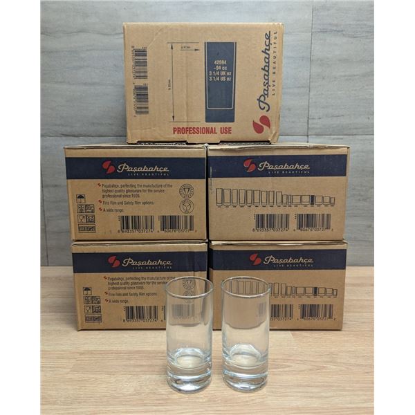 Side-Heavy Sham Whisky Glasses 3.2oz/95ml, Browne PG42594 - Lot of 60 (5 Cases)