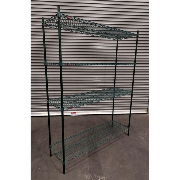 60" x 18" Metro Green Wire Shelving Unit