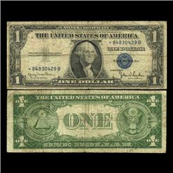 1935D $1 Silver Certificate Star Note Circulated SCARCE (CUR-06009)
