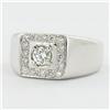 .65ct VVS Diamond Mens New 18k Gold Ring (JEW-1134)