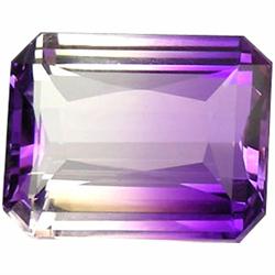 31.36ct AAA Purple And White Bolivia Ametrine Octagon   (GEM-23751)