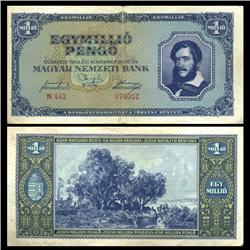 1945 Hungary 1MM Pengo Note Hi Grade Scarce (CUR-06116)