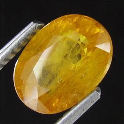 3.39ct Orange Yellow Sapphire Appraised $5k (GEM-19276)