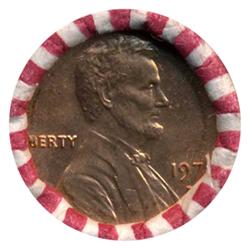 1977D Lincoln Cent RARE Never Opened Original Bank Roll 50 GEMS (COI-5500)