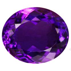 50.33ct AAA Fabulous Purple Oval Cut Amethyst (GEM-23159)