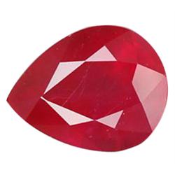 2.29ct  Pear Cut Red Ruby Madagascar  Appraisal Estimate $2748 (GEM-19265)