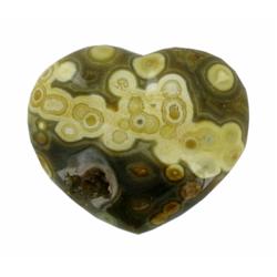 86.42ct Colorful Gem Grade Sea Jasper Heart (GEM-21152)