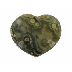 68.77ct Colorful Gem Grade Sea Jasper Heart (GEM-21154)