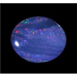 3.43ct Australian Black Opal Doublet Full Fire (GEM-22595A)