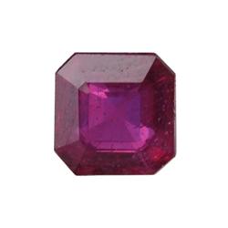 0.9ct.Top Red Natural Madascar Ruby Octagon (GEM-25658)
