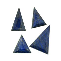 125ct Natural Deep Royal Blue Lapis Cabochon Set (GEM-17465)