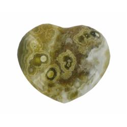 81.26ct Colorful Gem Grade Sea Jasper Heart (GEM-21158)