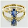 1.8+ct Top VVS Ceylon Sapphire & Diamond Ladies Ladies Ring 18k (JEW-3801)