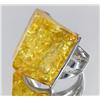 75ct Baltic Amber White Gold Vermeil Ring (JEW-1791)