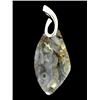 62ct Carved Druzy Agate Pendant Super Sparkler With Sterling (JEW-1747)