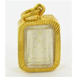 Sterling Red Coral & Mother of Pearl Pendant Necklace (JEW-1406)